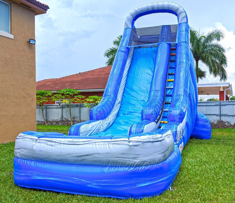 22ft Big Plunge Slide for Pools (S44) Miami Water Slide Rentals