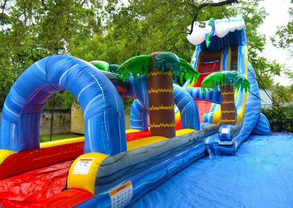 wild waves combo with slip n slide